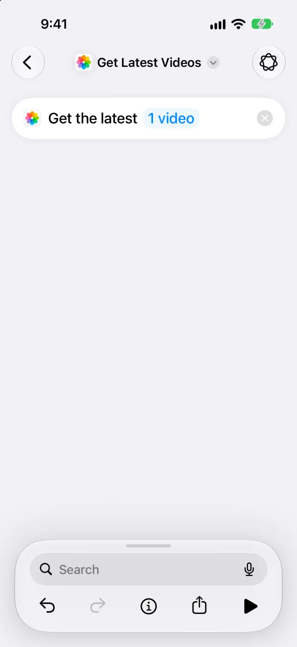 the shortcuts editor with one step, Get the latest 1 video.